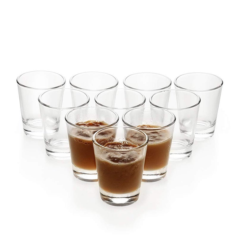 BCnmviku 1.5 oz Shot Glasses Sets with Heavy Base, Clear Shot Glass (10 Pack) - Image 1